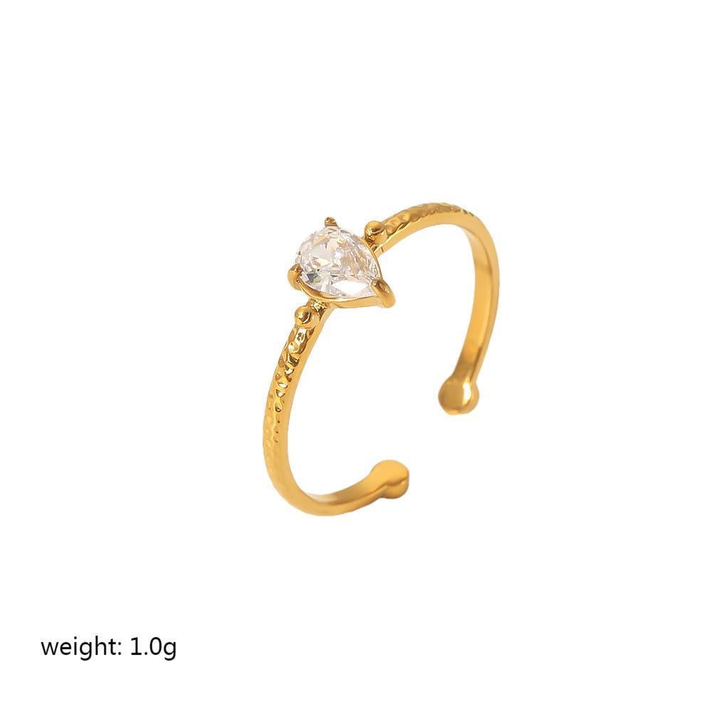 Dewdrop Adjustable Ring