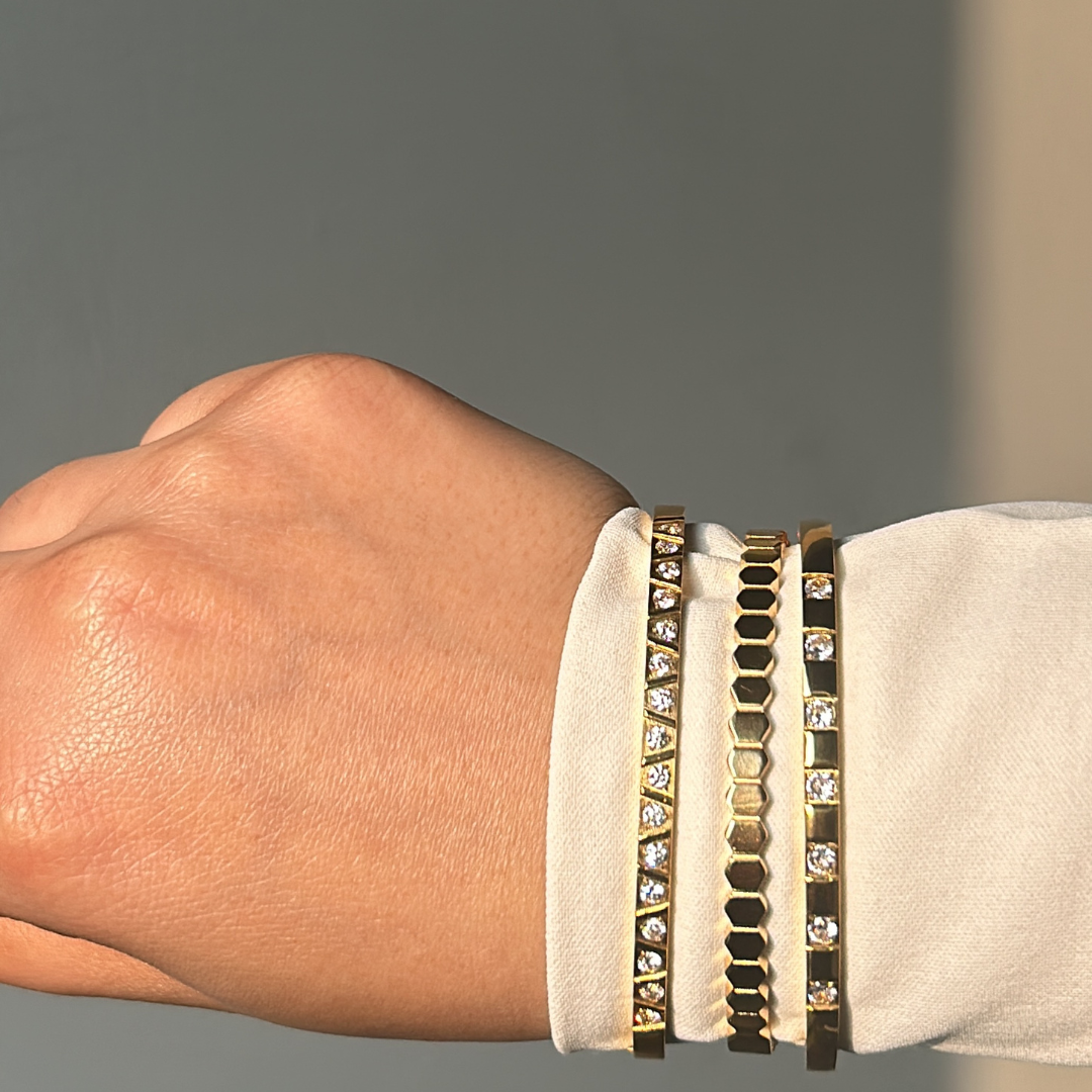Subtle Everyday Hexagonal Bracelet