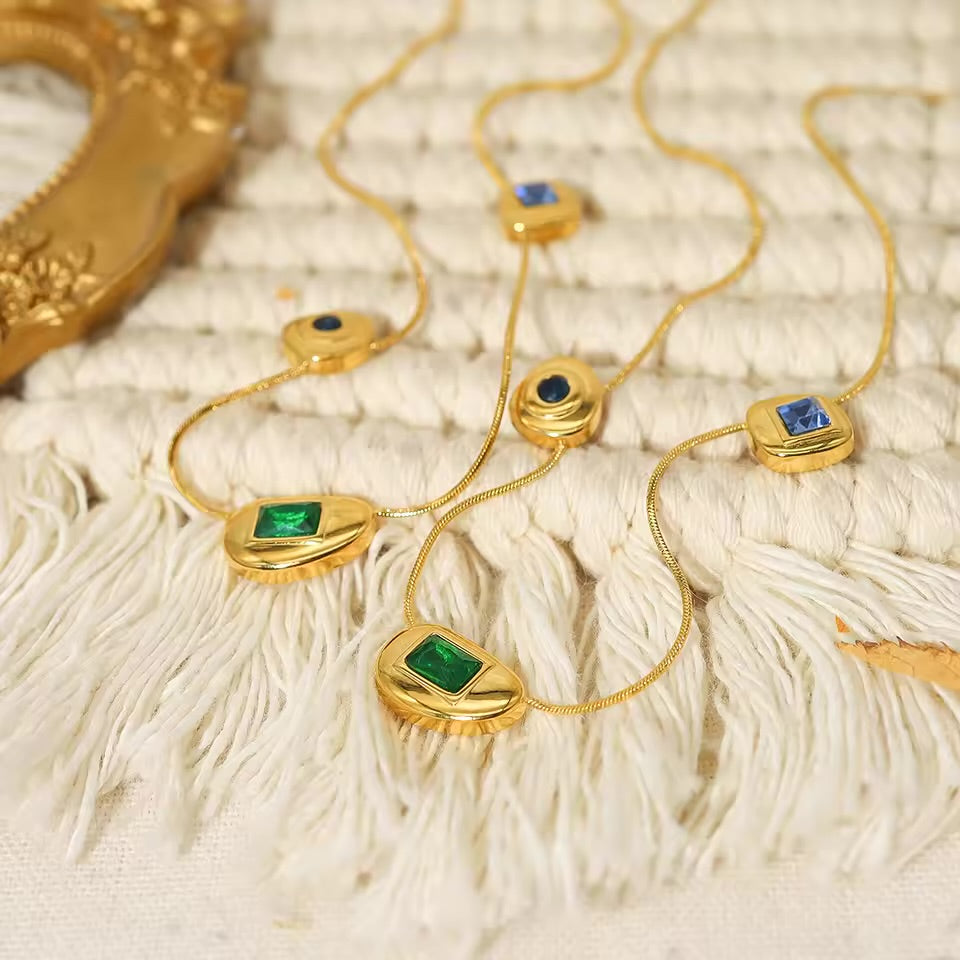 Aarohi Colorplay Stones Necklace