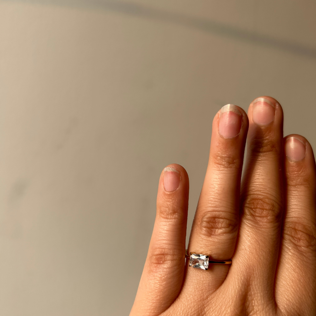 Radiant Solitaire Promise Ring