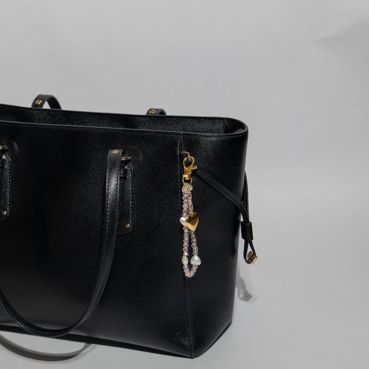 Heartstrings Beaded Bag Charm