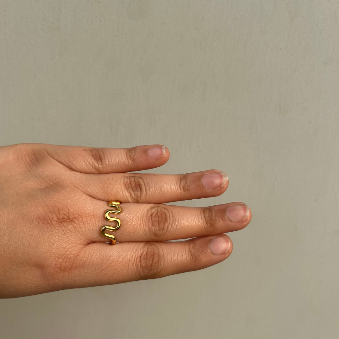 Wavy Gold Ring