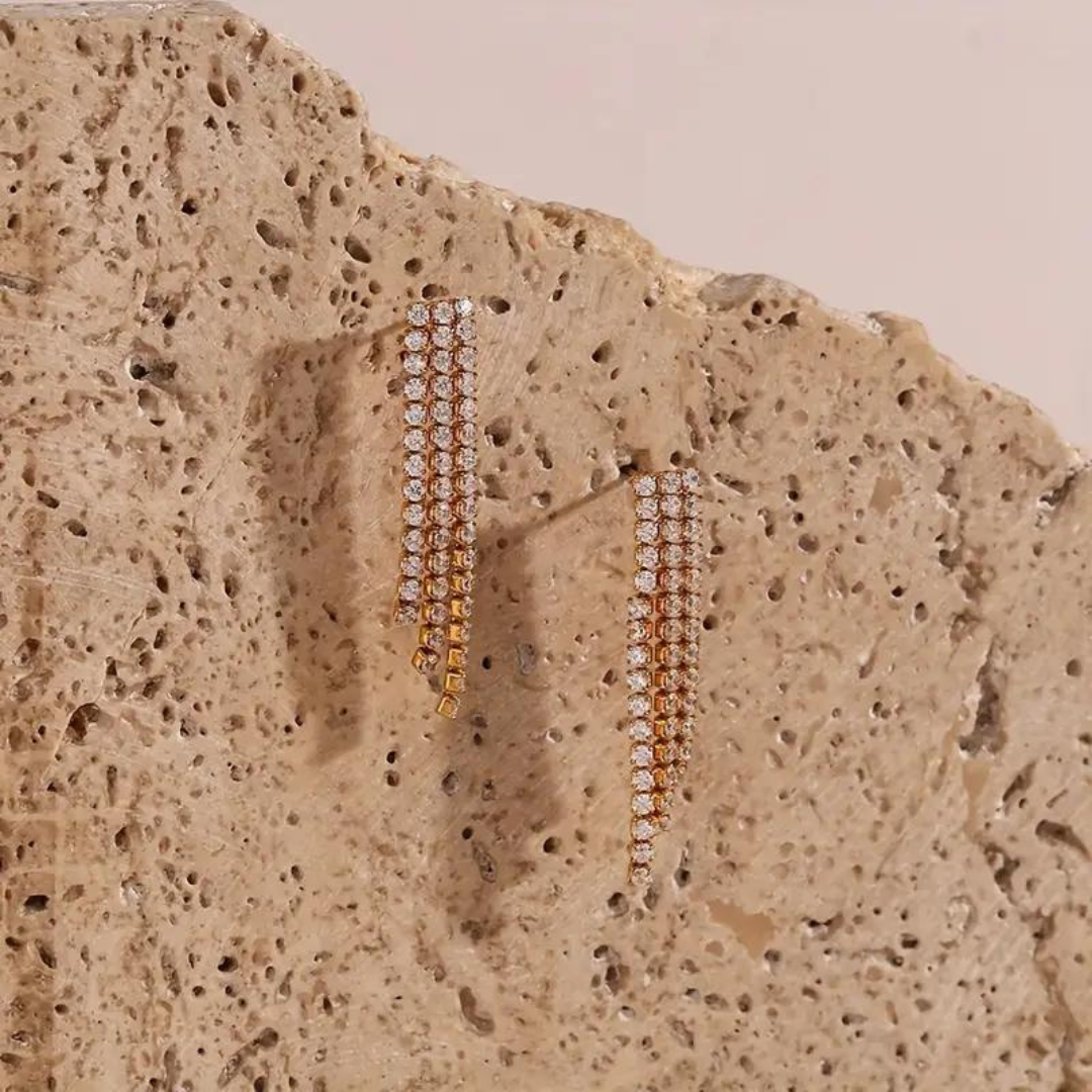 Zinal Zircon Dangler Party Earrings