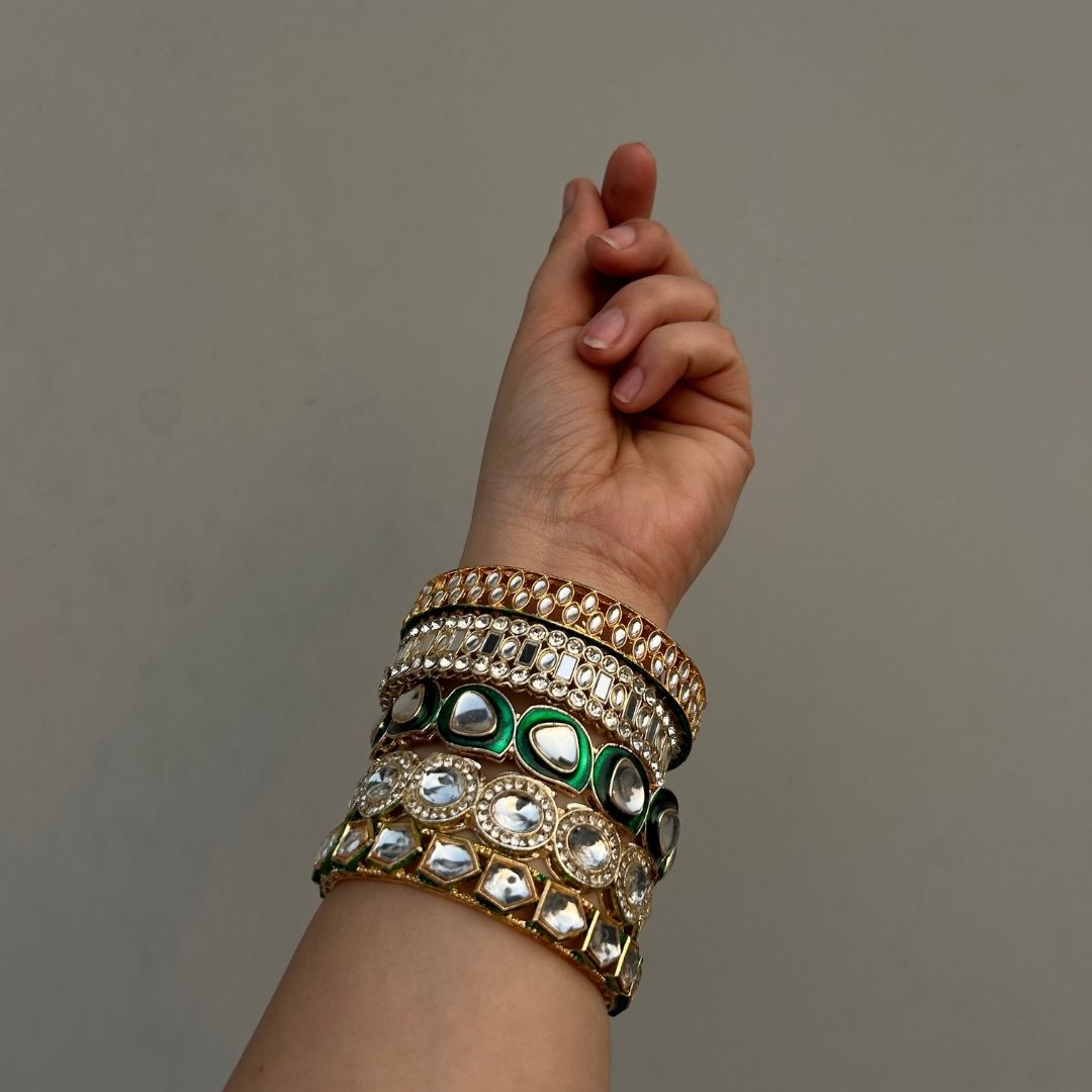 Set of 2 Lekha Kundan Bangles