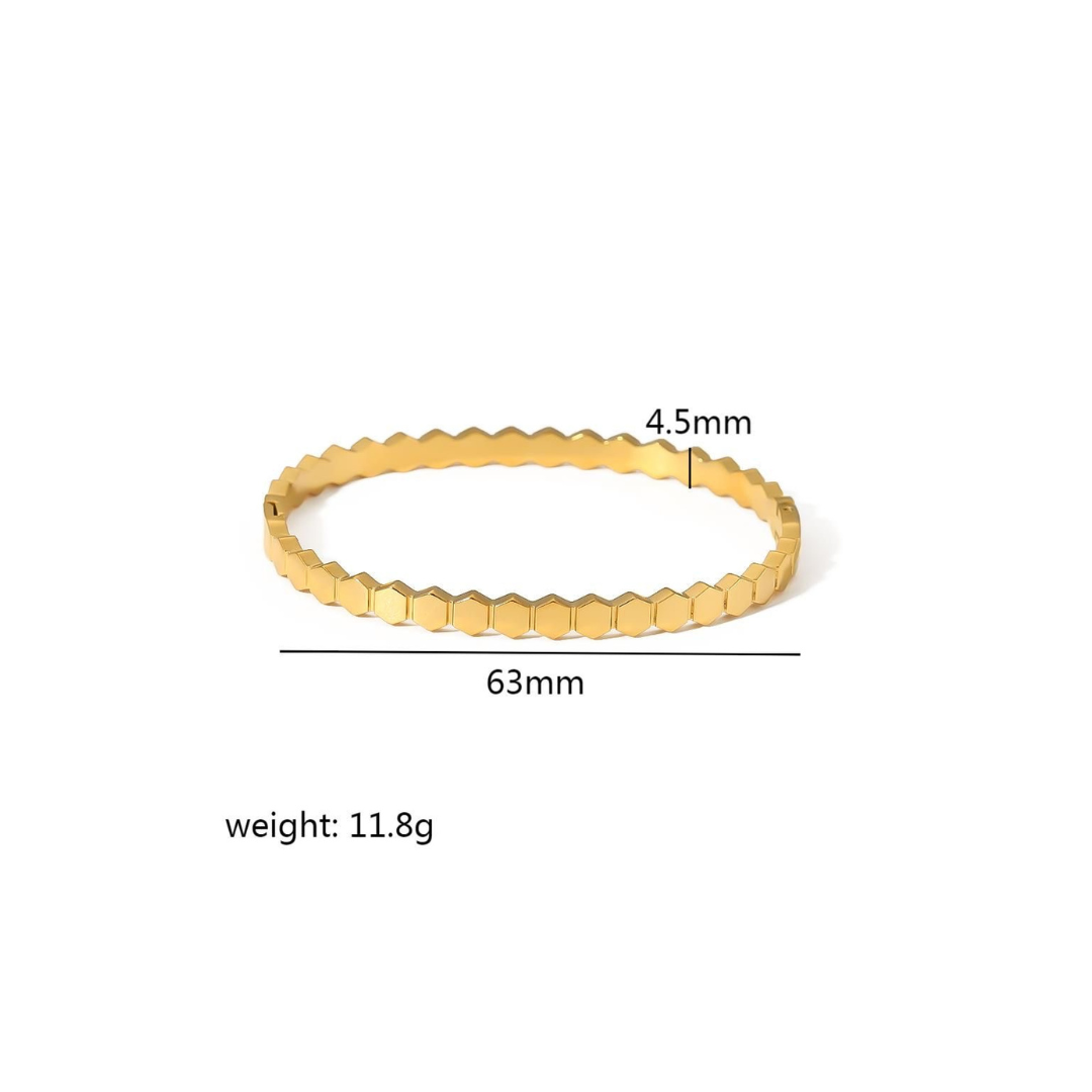 Subtle Everyday Hexagonal Bracelet