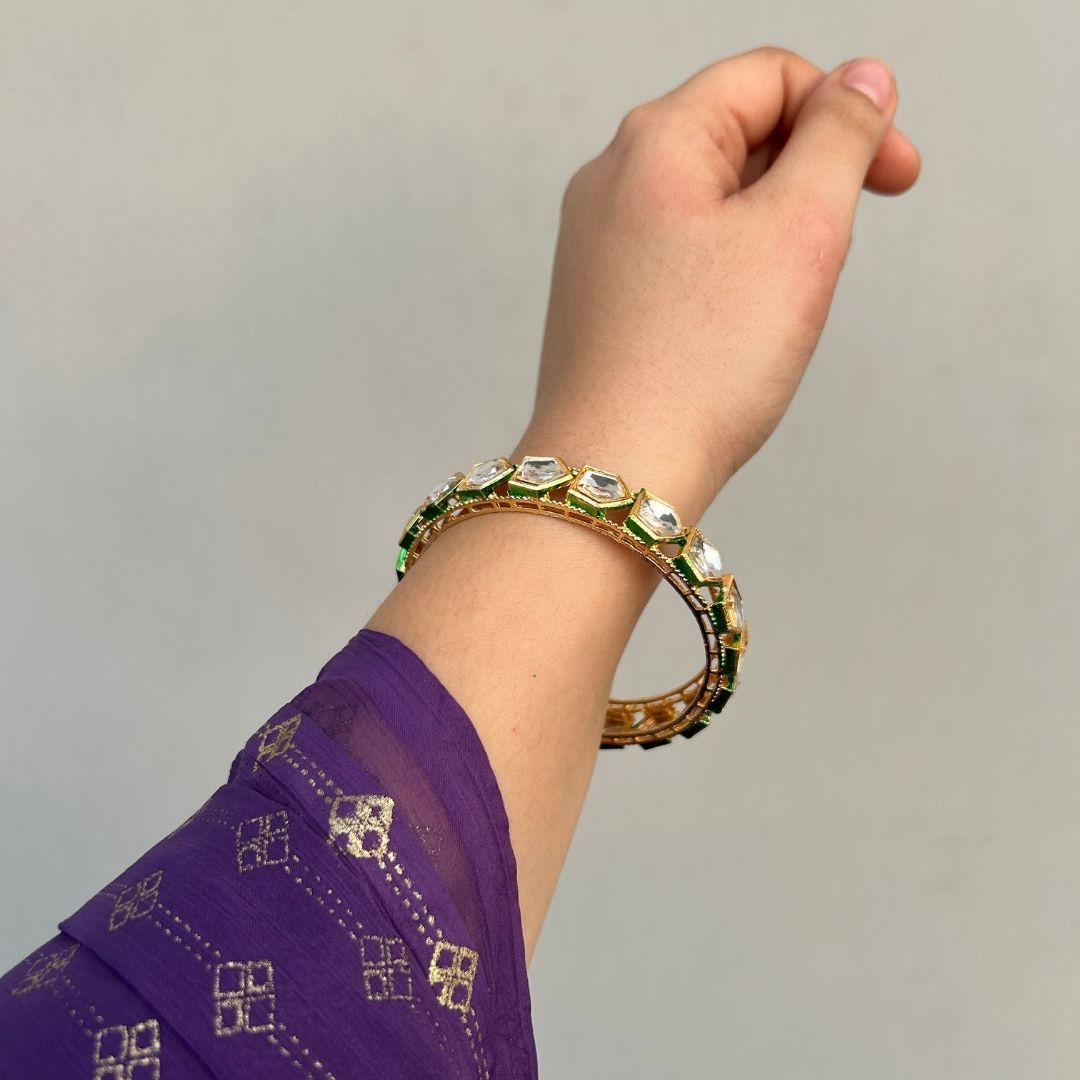 Set of 2 Indira Kundan Bangles