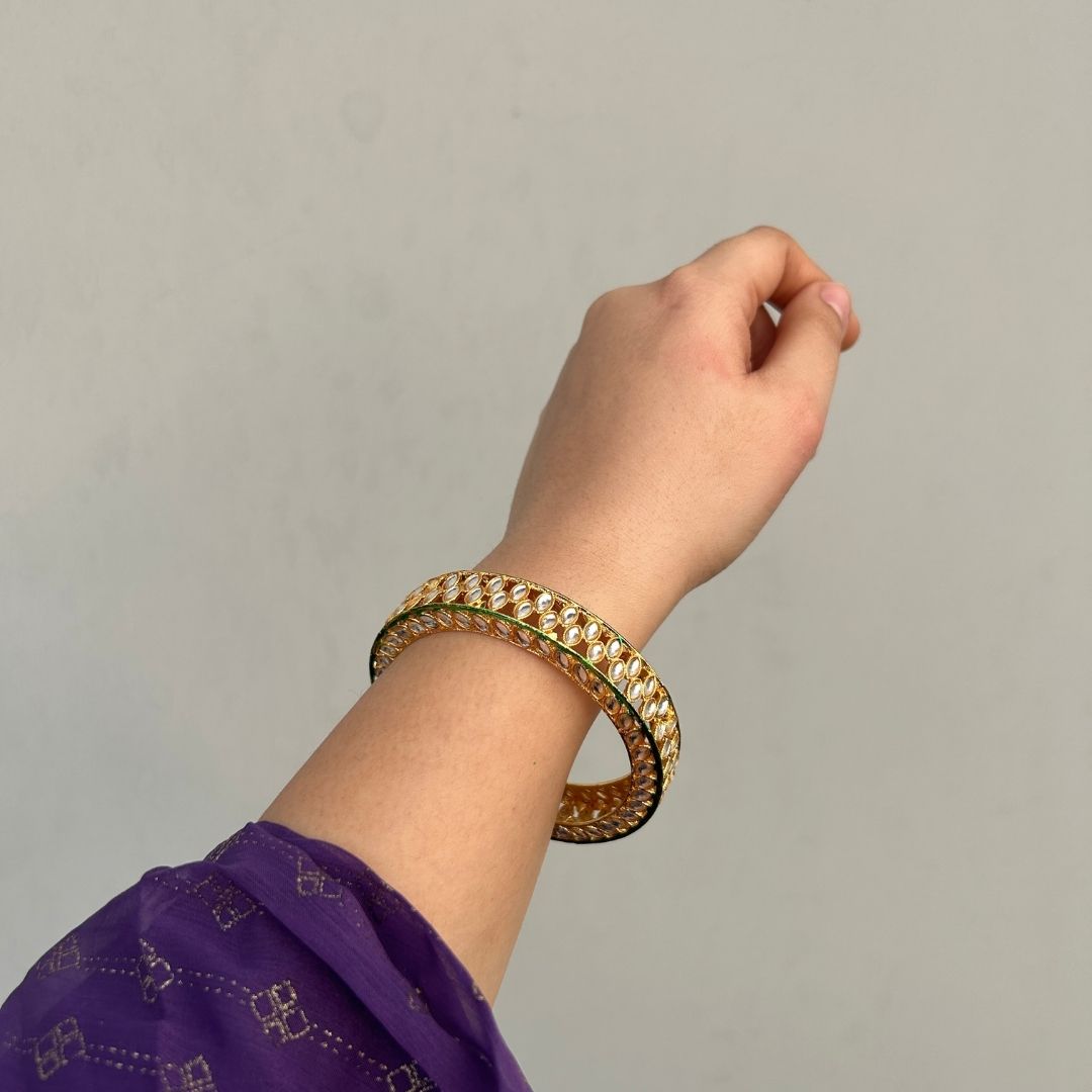 Set of 2 Lekha Kundan Bangles