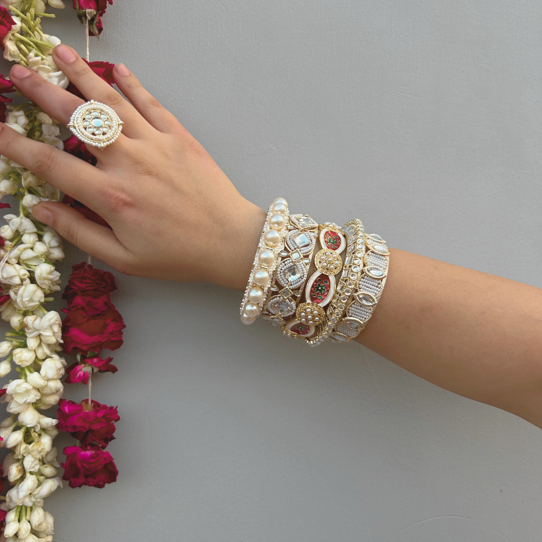 Set of 2 Khushi Pearl Bangles