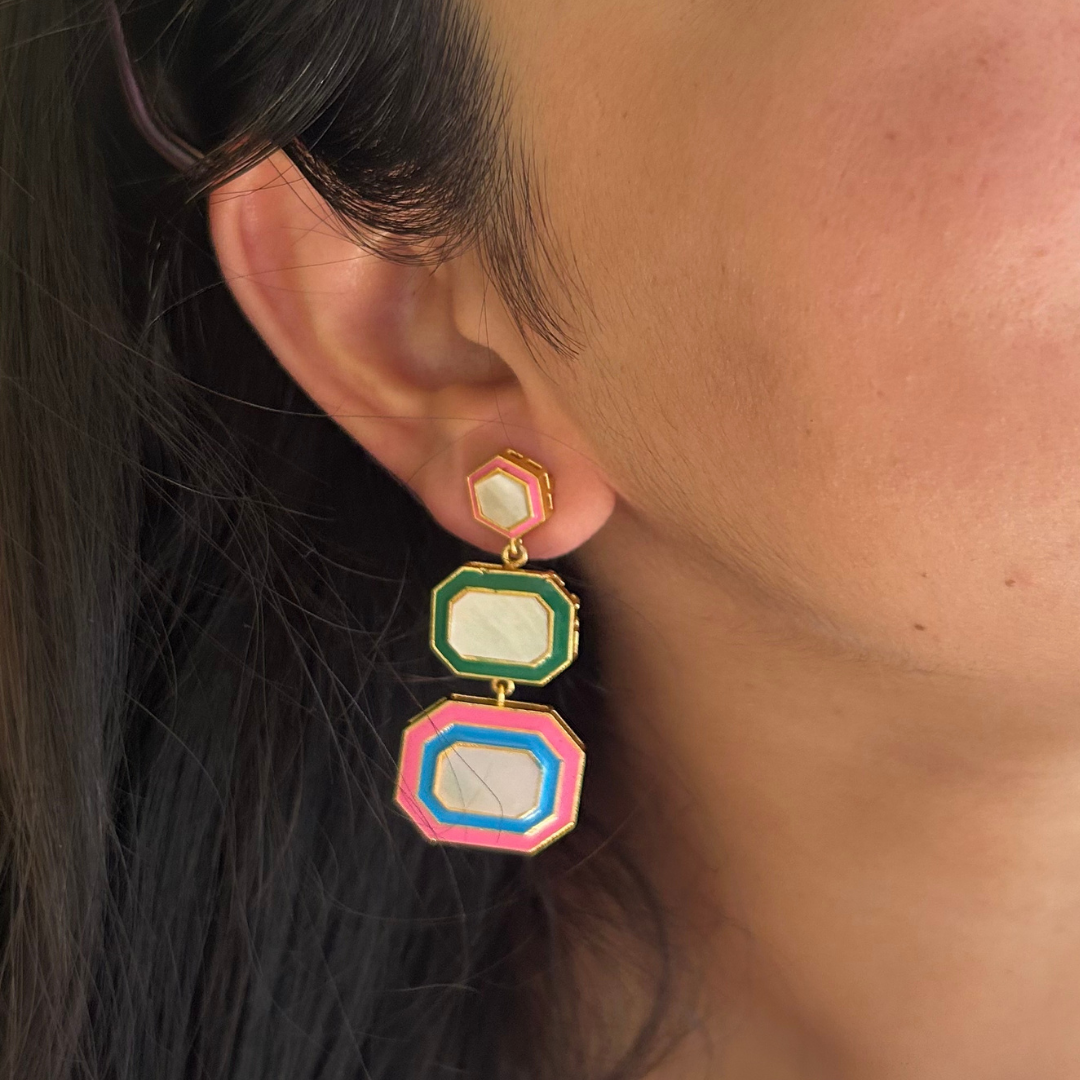 Emily Enamel Earrings