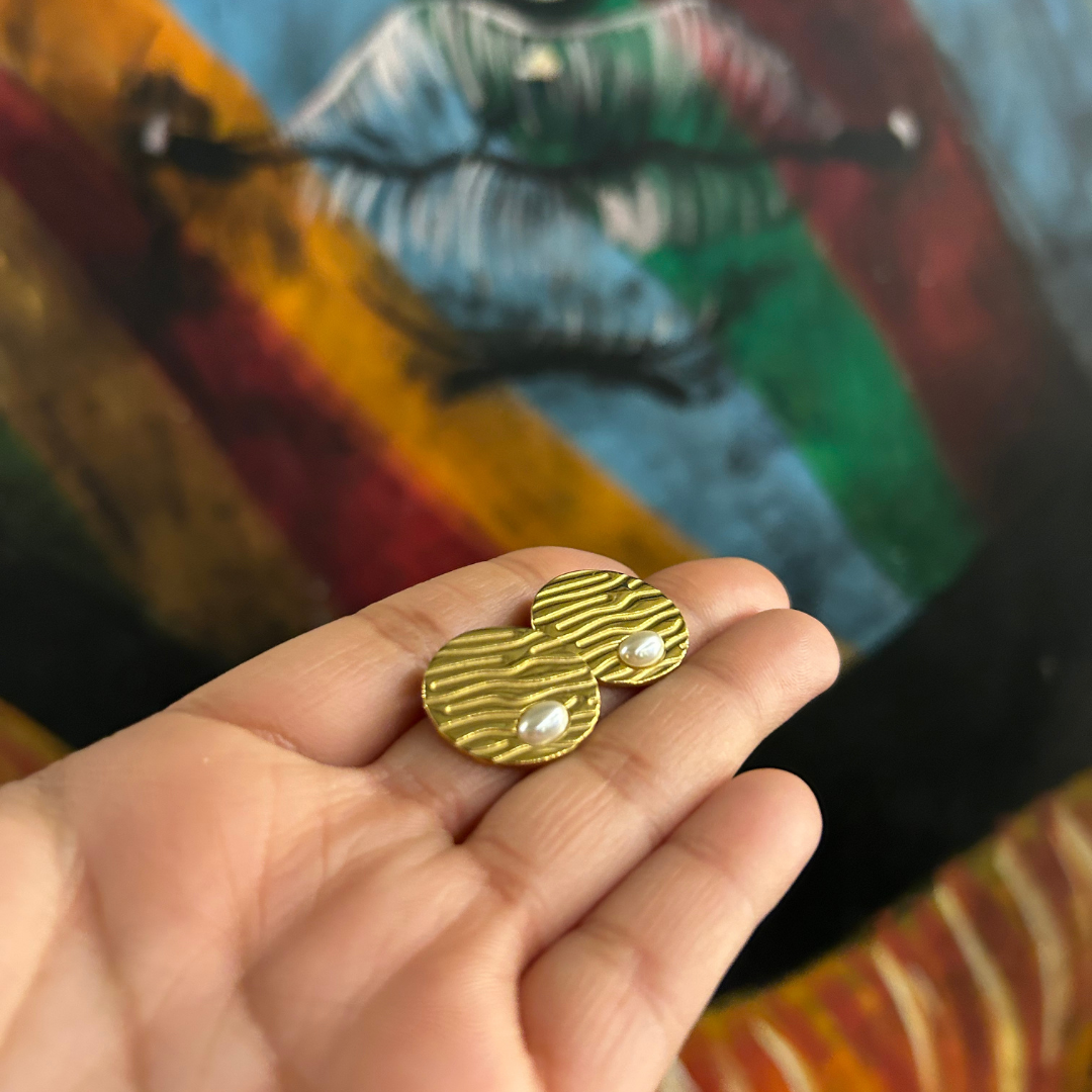 Wave Stud Earrings