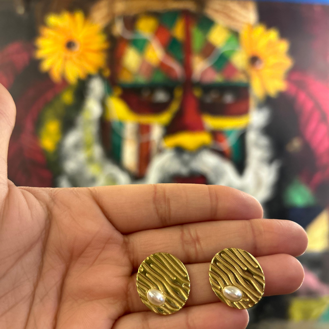 Wave Stud Earrings