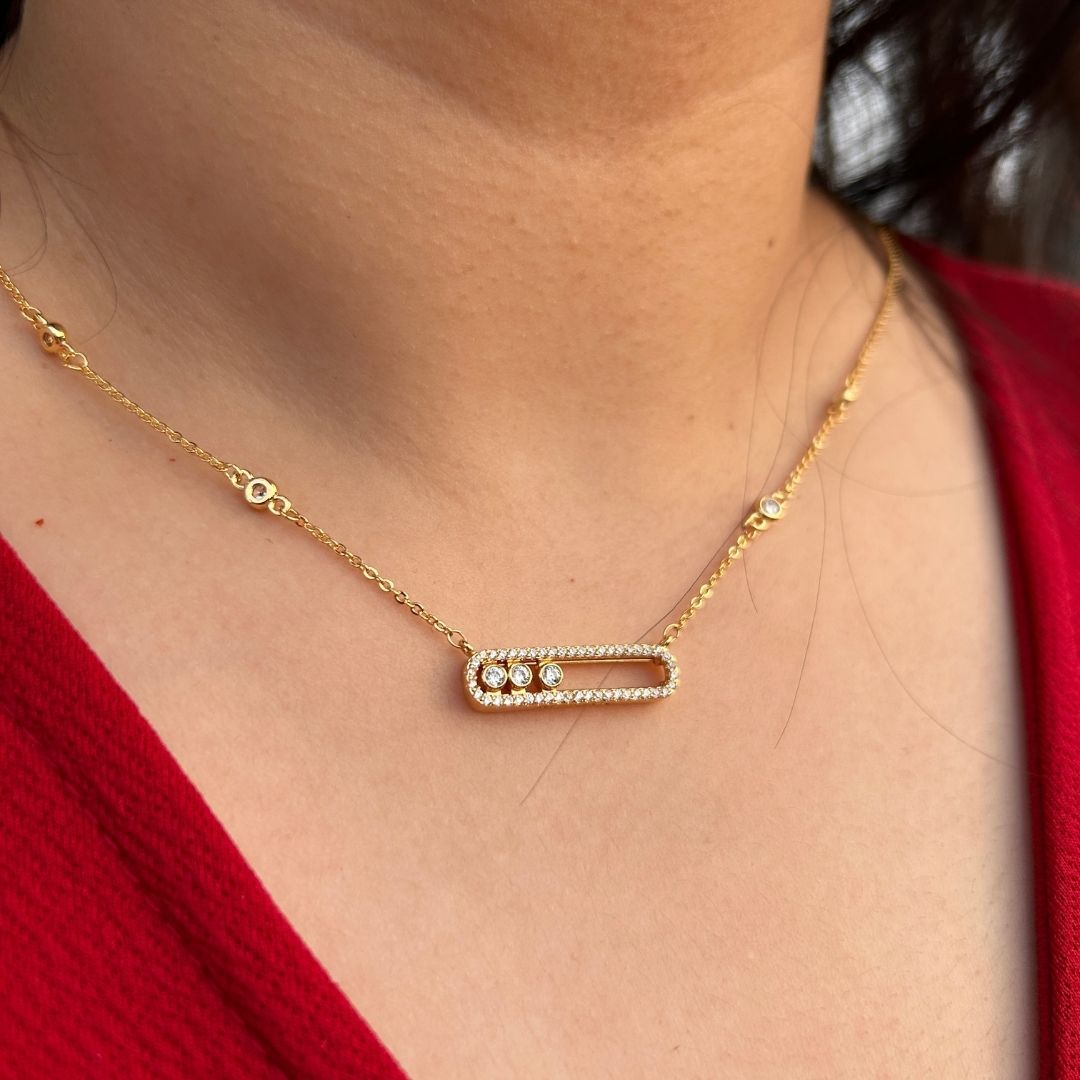 Diamonds in Motion Necklace
