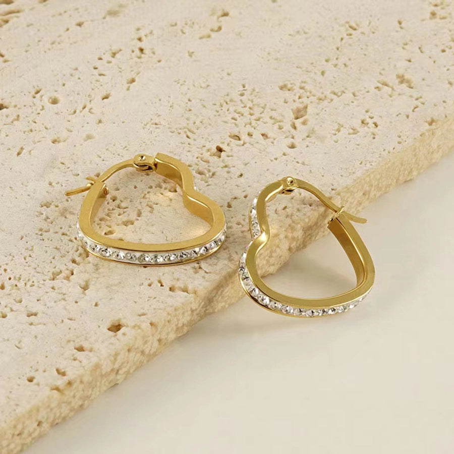 Heart of Sparkle Hoop Earrings
