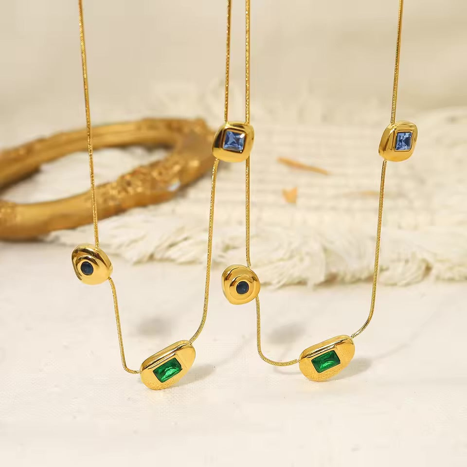 Aarohi Colorplay Stones Necklace