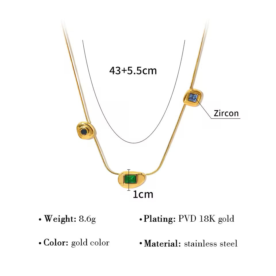 Aarohi Colorplay Stones Necklace