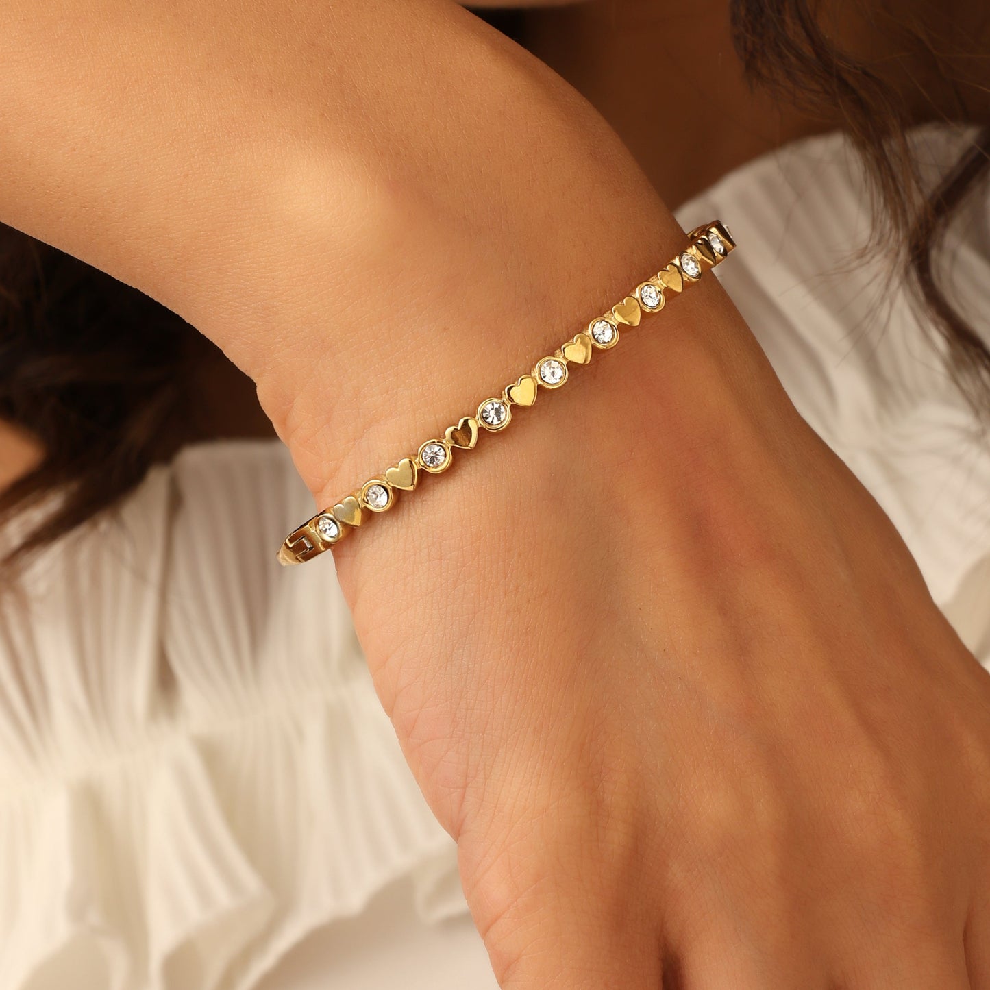 Hearts and Sparkles Bracelet