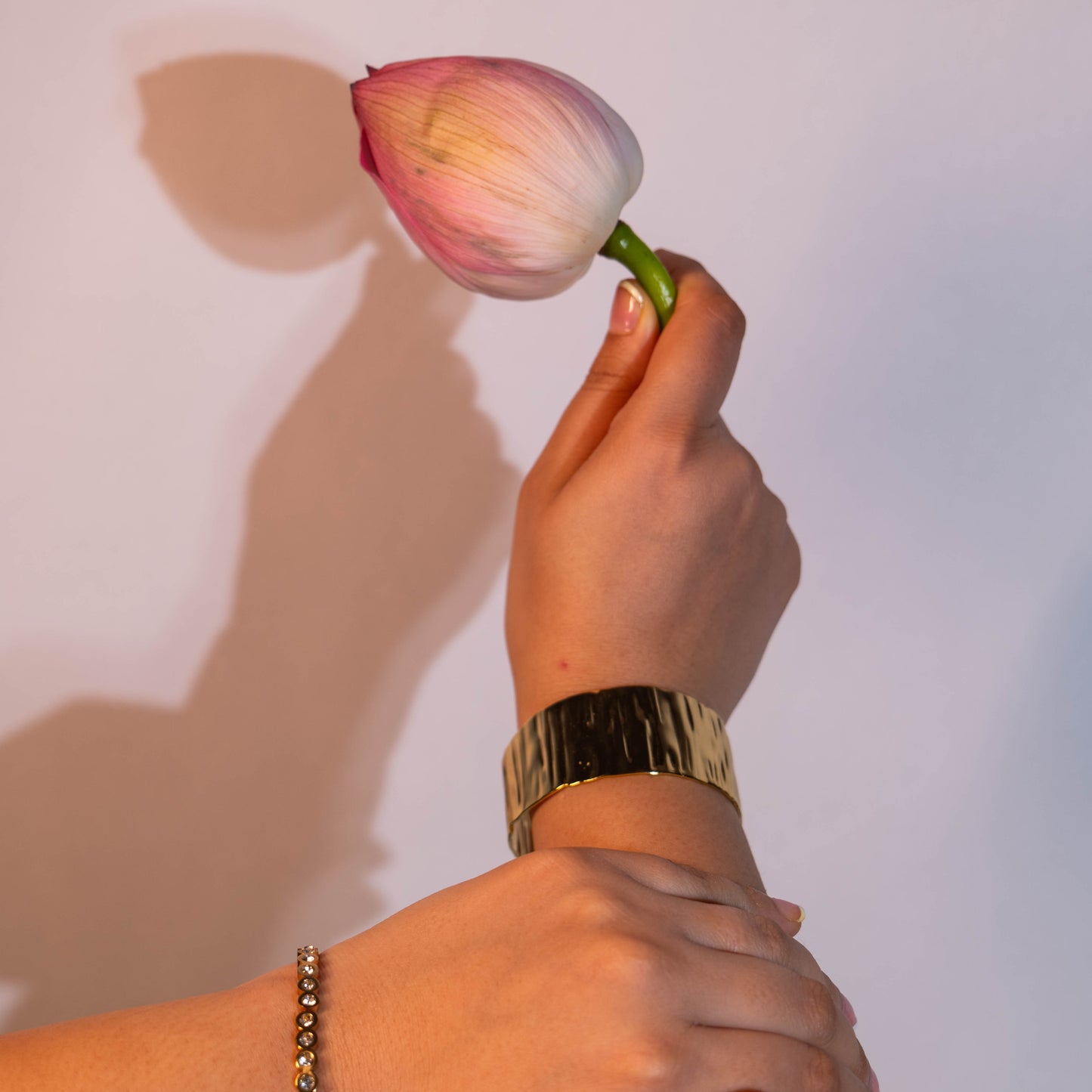 Chinmayi Gold Cuff Bracelet