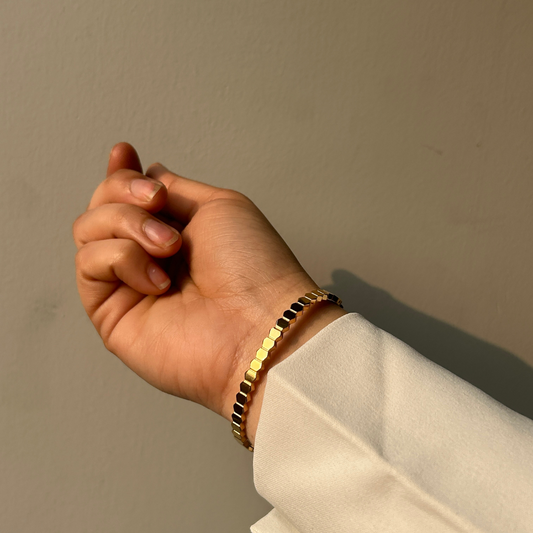 Subtle Everyday Hexagonal Bracelet
