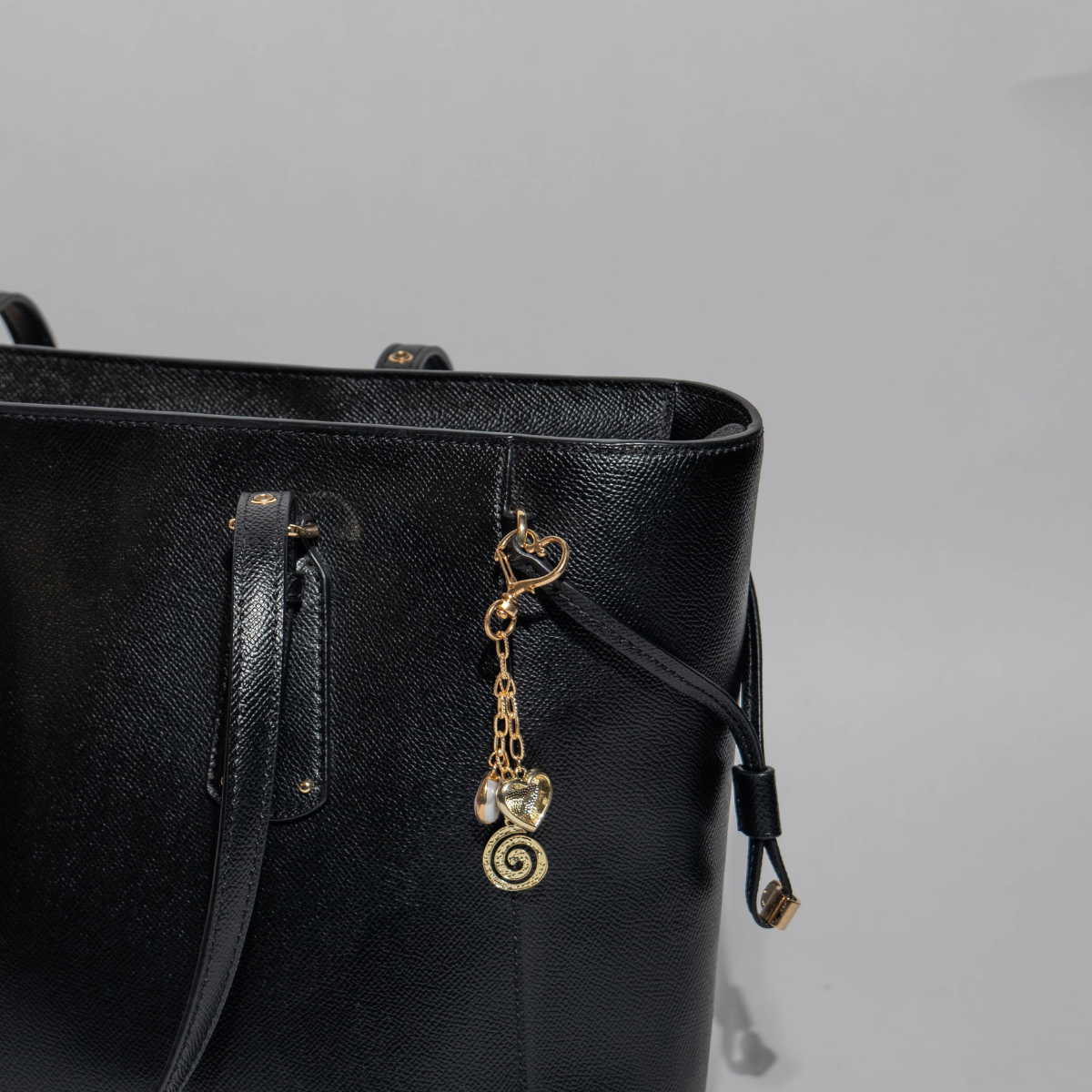 Golden Whirl Bag Charm