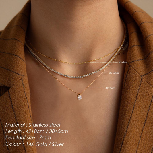 Freya 3 Layered Necklace Combo