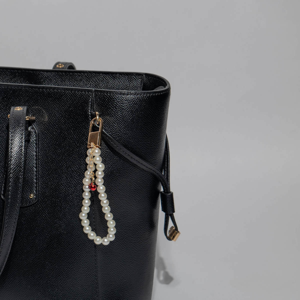 Cherry & Pearl Elegance Bag Charm