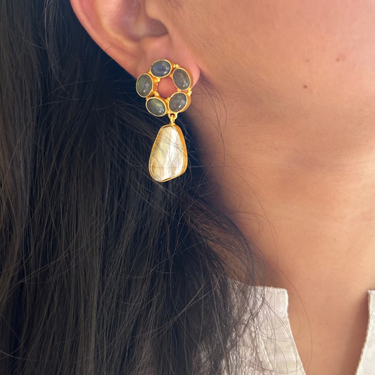 Flora Stone Earrings