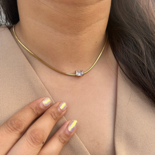 Luxe Stone Choker Necklace