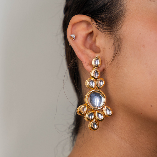 Firdaus Kundan Drop Earrings