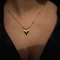 Golden Jane Heart Necklace