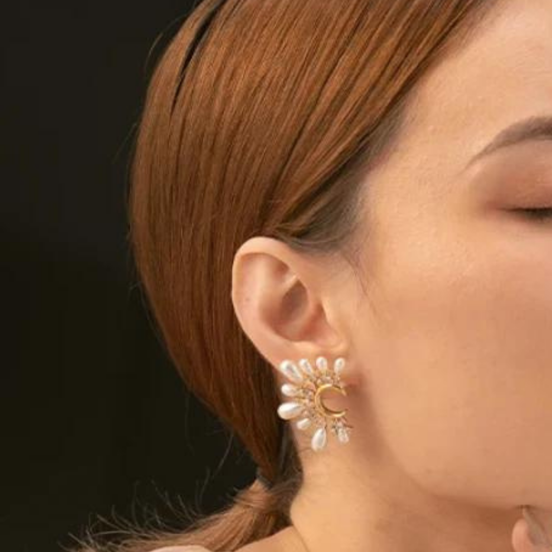 Tara Pearl Party Earrings