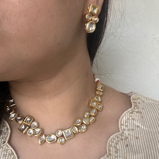 Anaya Kundan Choker and Earrings Set