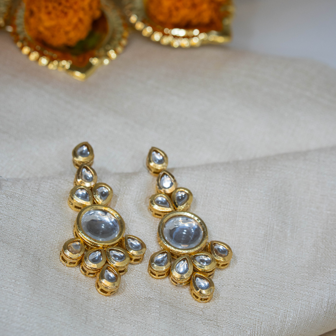 Firdaus Kundan Drop Earrings