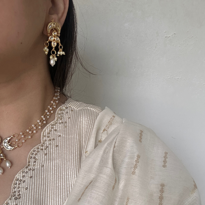 Nayra Choker Necklace and Earrings Set