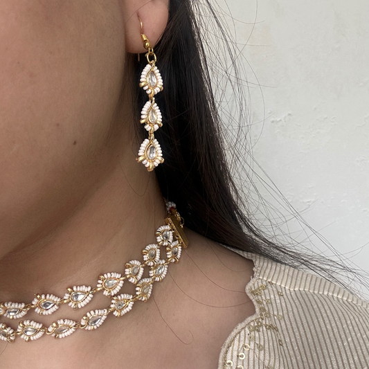 Ira Choker Necklace and Earrings Set