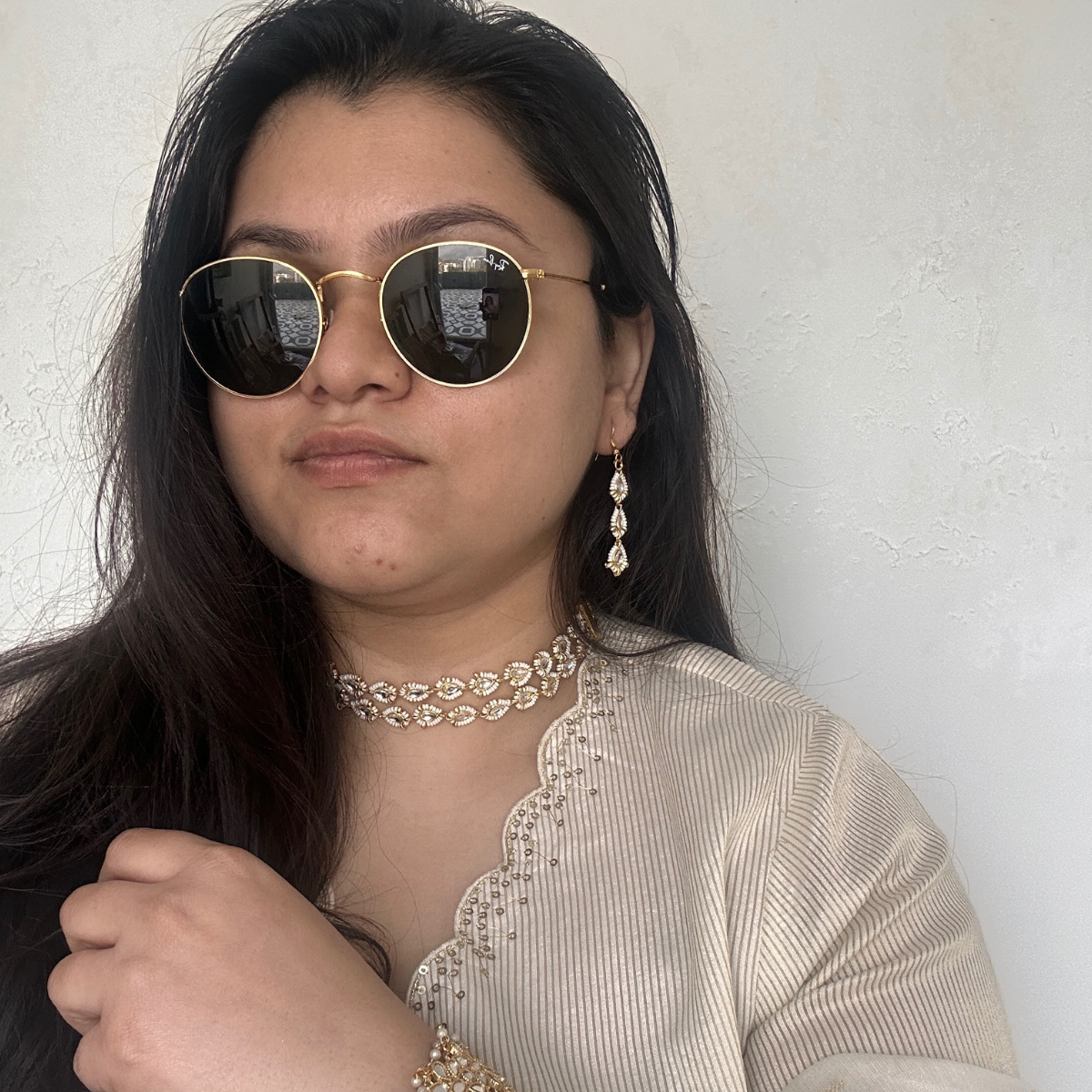 Ira Choker Necklace and Earrings Set