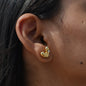 Melted Heart Stud Earrings