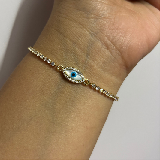 Luna Golden Evil Eye Bracelet