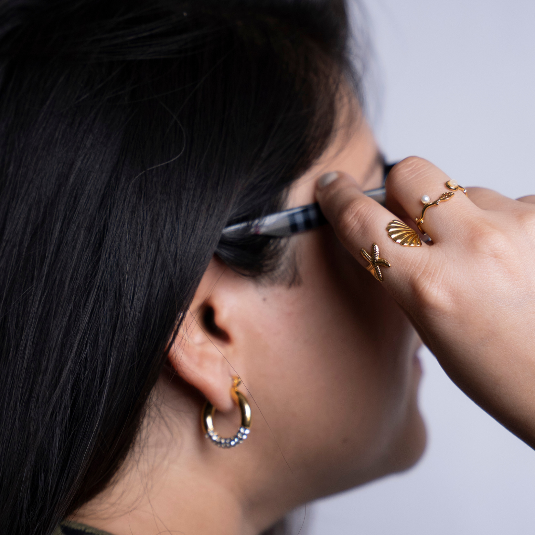The Sunspell Rhinestone Hoop Earrings