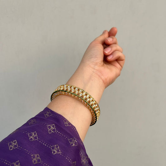 Set of 2 Lekha Kundan Bangles