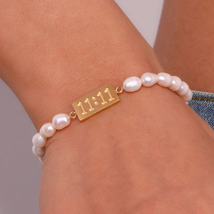 11:11 Pearl bracelet