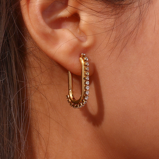 Vaishnavi Zircon Hoops