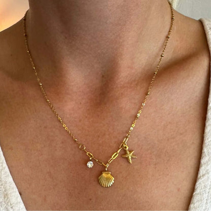 Golden Getaway Charms Necklace