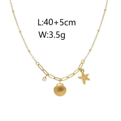 Golden Getaway Charms Necklace