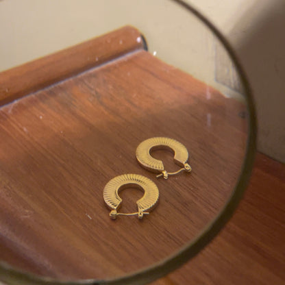 Sunbeam Hoop Earrings