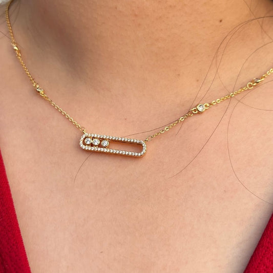 Diamonds in Motion Necklace