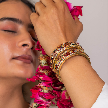 Set of 2 Enamel Mira Bangles