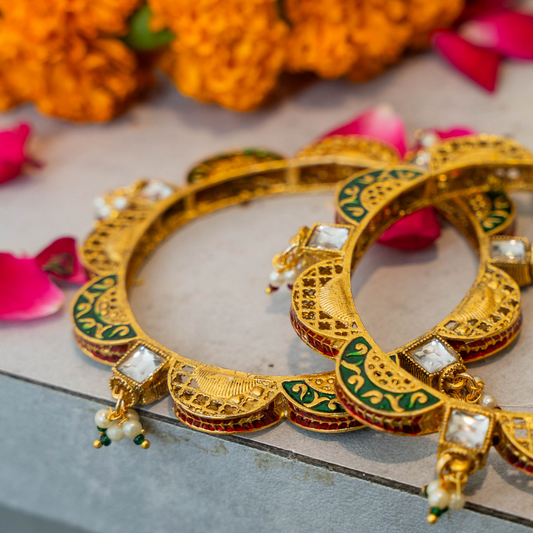 Set of 2 Falak Enamel Bangles