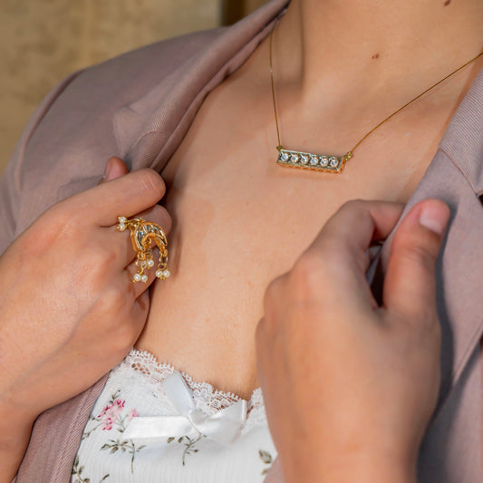 Anika Radiant Bar Necklace