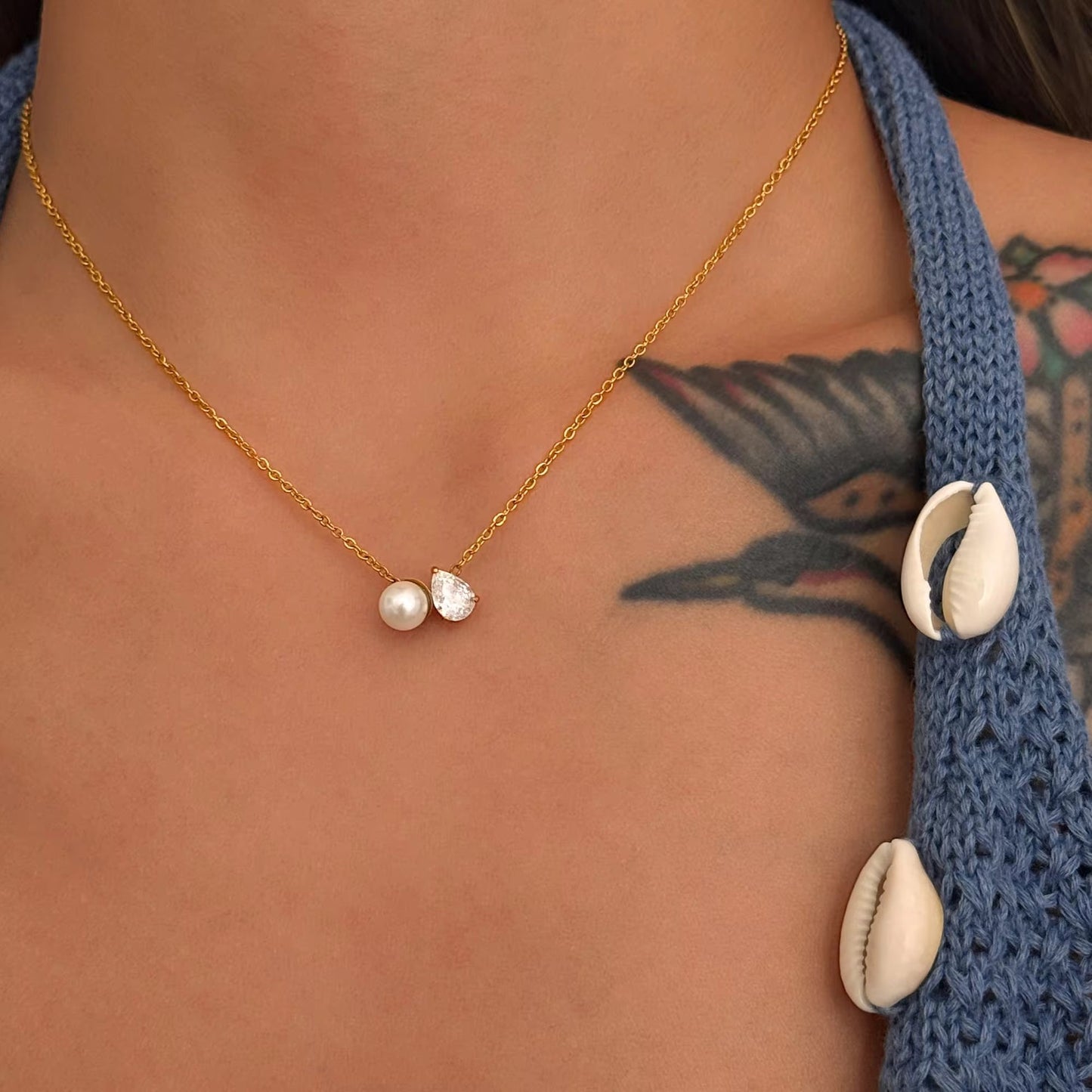 Duo Grace Pearl Necklace