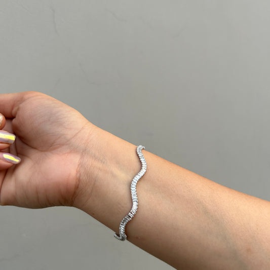 Twisted Sparkle Tennis Bracelet